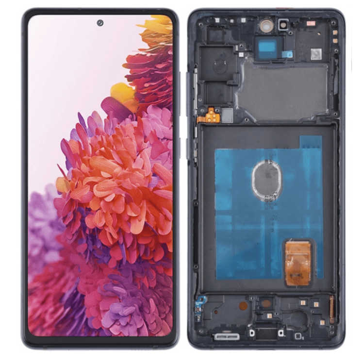 OLED LCD Screen Digitizer Full Assembly with Frame for Samsung Galaxy S20 FE 5G G781 (Navy) - Best Cell Phone Parts Distributor in Canada, Parts Source OLED LCD Screen Digitizer Full Assembly with Frame for Samsung Galaxy S20 FE 5G G781 (Navy) - Best Cell Phone Parts Distributor in Canada, Parts Source